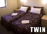 Twin Single Motel Room